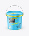 Matte Metallic Bucket Mockup