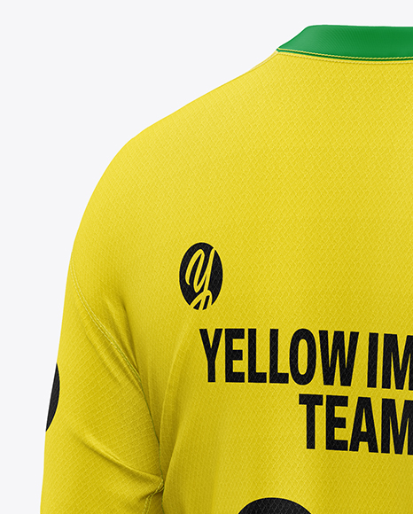 Soccer Kit Mockup - Back Half Side View