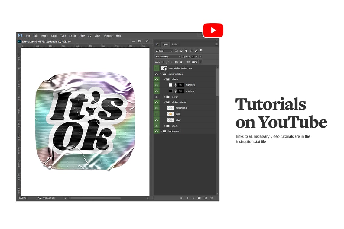 Sticker Mockups Bundle