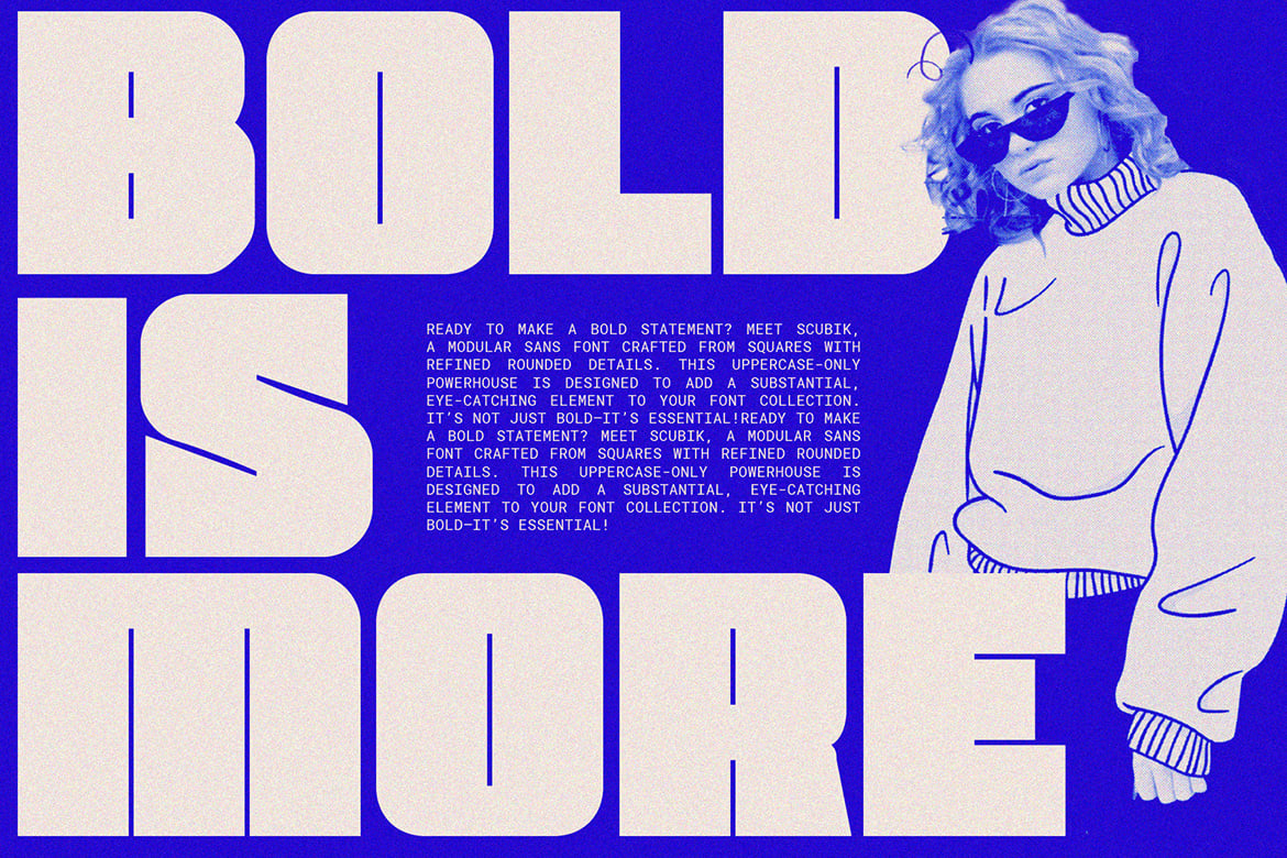 Scubik - Bold Modular Font
