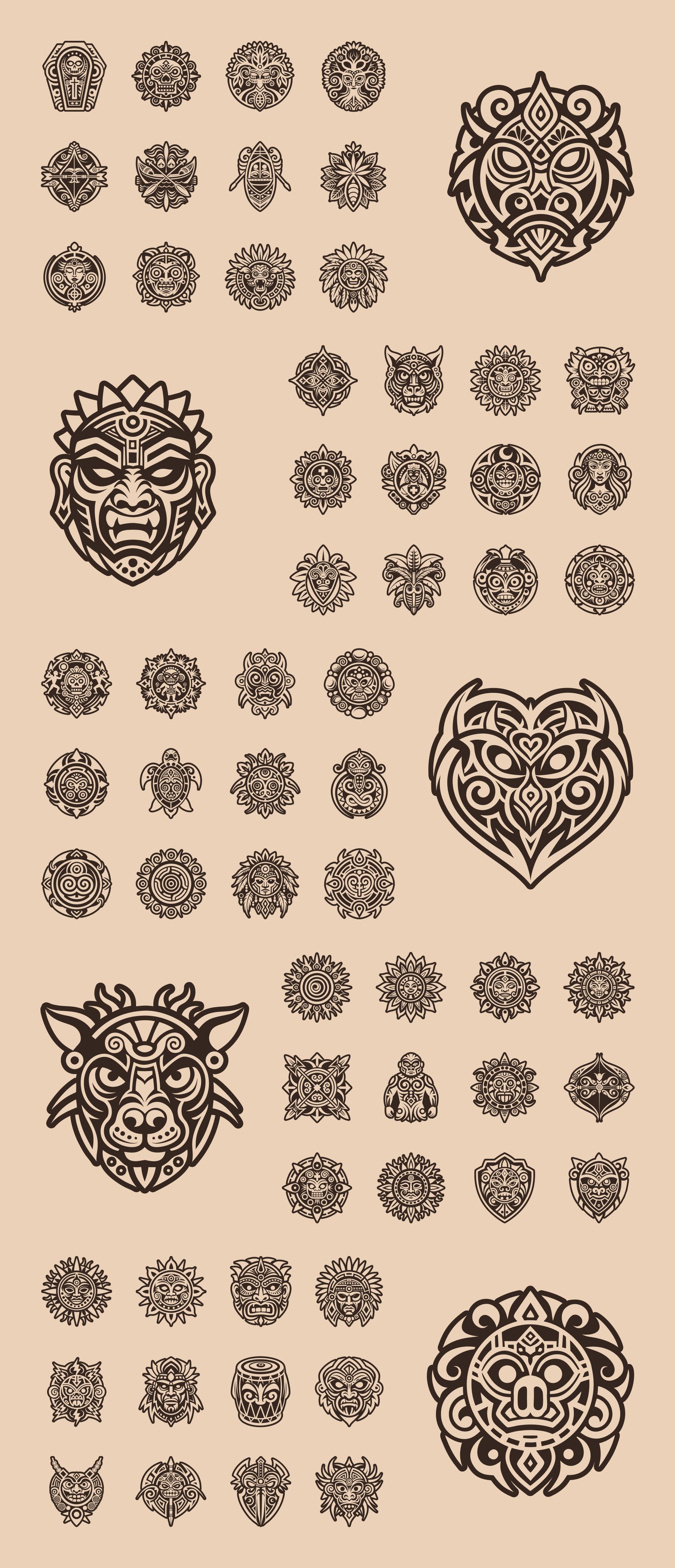 Taino Art and Symbols Set