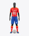 Full Soccer Kit w/ Mannequin Mockup – Front View