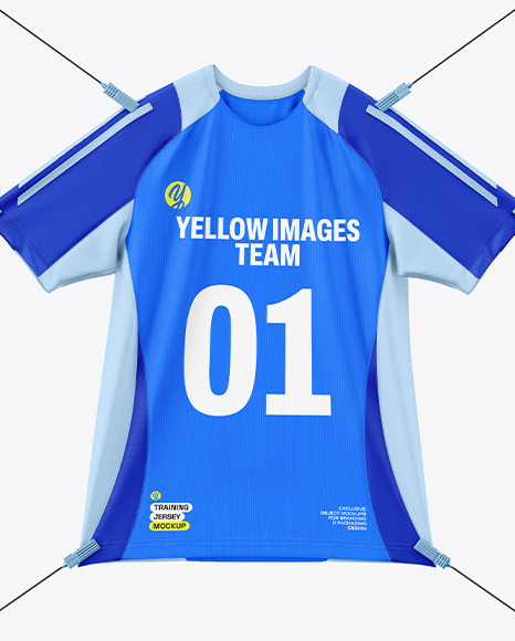 Training Jersey Hanging on a Hooked Frame Mockup