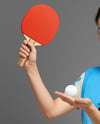 Woman Wearing Table Tennis Uniform Mockup