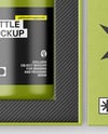 Pills Bottle in a Kraft Box Mockup