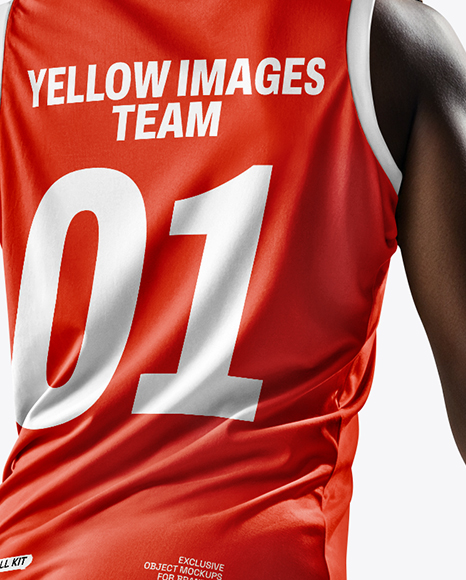 Black Woman Wearing Full Basketball Kit Mockup