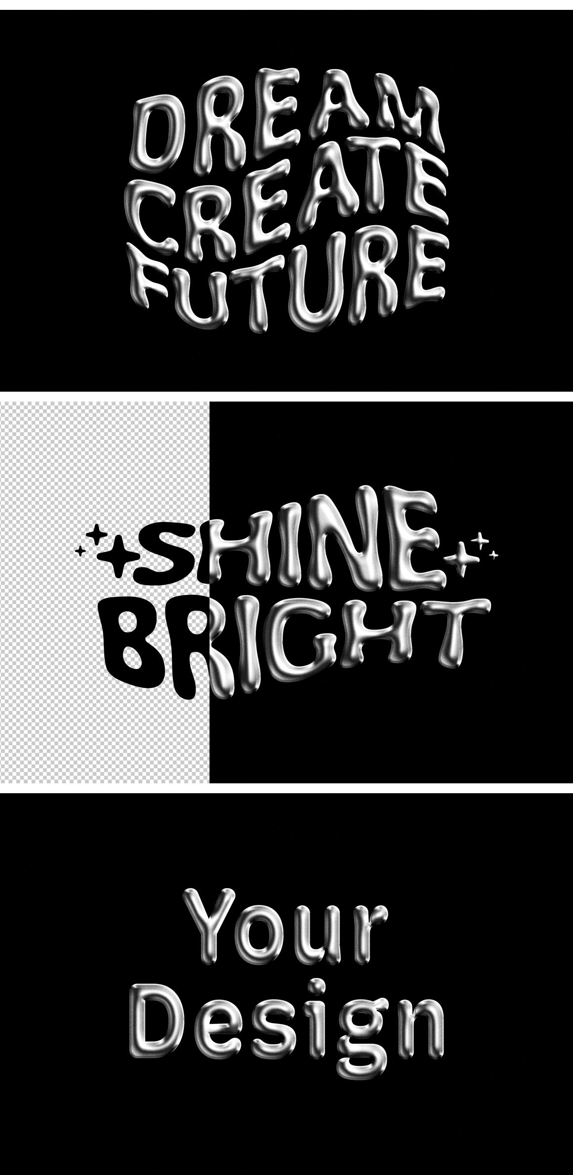 Chromatic Metal Text &amp; Logo Effect