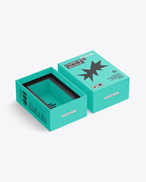 Pills Bottle in a Box Mockup