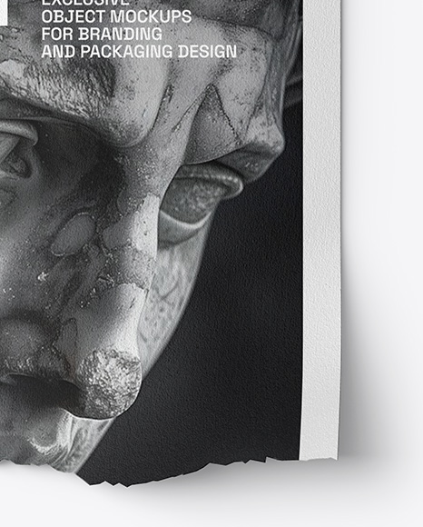 Torn A4 Paper Mockup