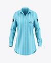Women's Long Sleeve Shirt Mockup - Front View