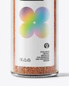 Glass Jar with Steak Seasoning Mockup