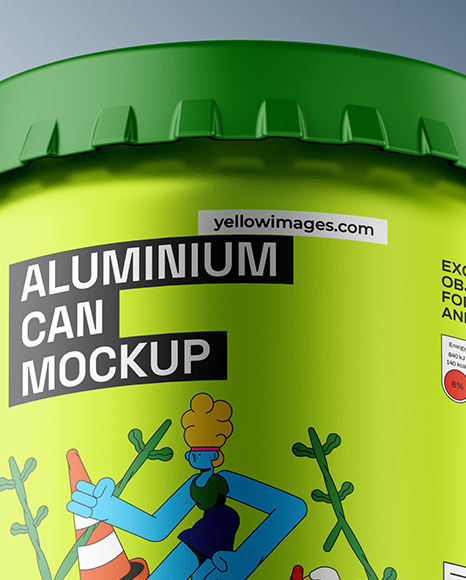 Aluminium Drink Can Mockup