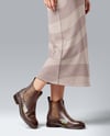 Chelsea Boots on Woman's Legs with Dress Mockup