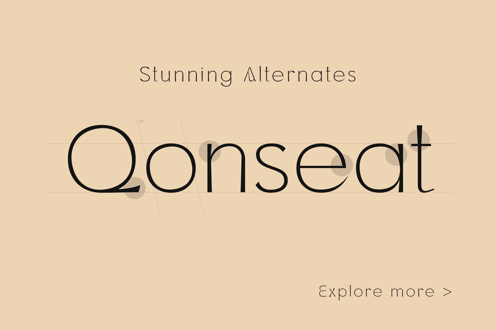 Qonseat a Geometric Display Sans Serif