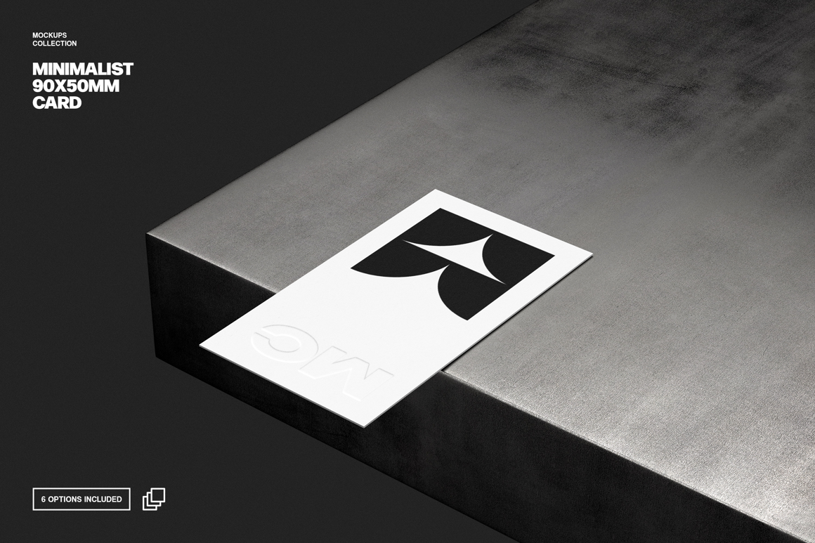 90×50mm Business Card Mockup
