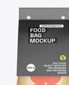 Kraft Package with Paper Label Mockup