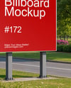 Outdoor Vertical Billboard Mockup