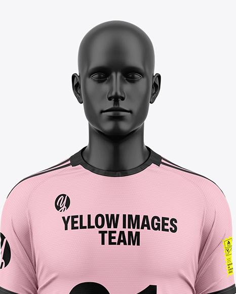 Soccer Full Kit w/ Mannequin Mockup - Front View