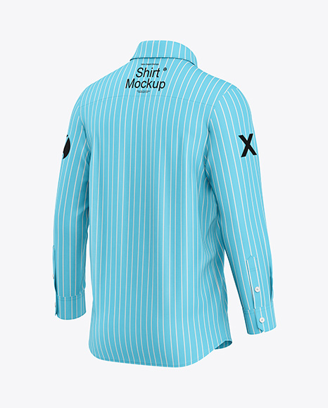 Men's Long Sleeve Shirt Mockup - Half Side View - Black kid shirt mockup