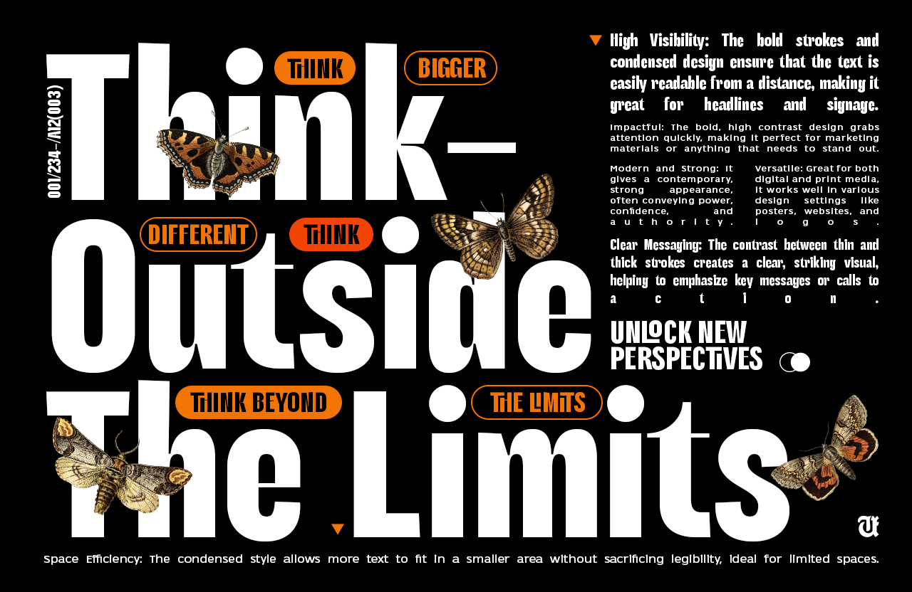 UT Milliffigh - A headline Condensaed Font