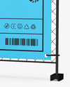 Press Wall Banner Mockup – Half Side View