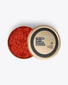 Tin Can with Red Caviar Mockup