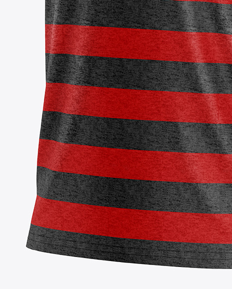 Men's Heather Raglan Polo Shirt Mockup - Half Side View
