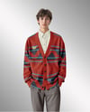 Young Man Wearing Cardigan and Shirt Mockup