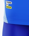 Training Sleeveless Kit Mockup - Back Half Side View