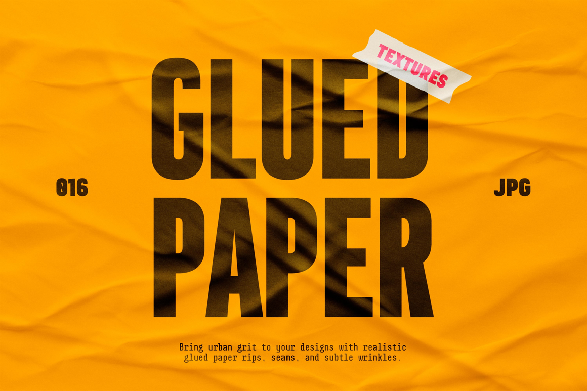 Glued Paper Textures Collection