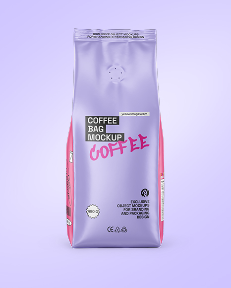 Matte Coffee Bag Mockup