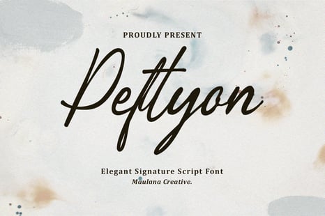 Peftyon Elegant Signature Script Font - Fonts