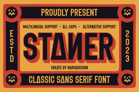 Staner Font - Display product