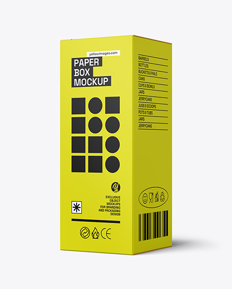 Paper Box Mockup