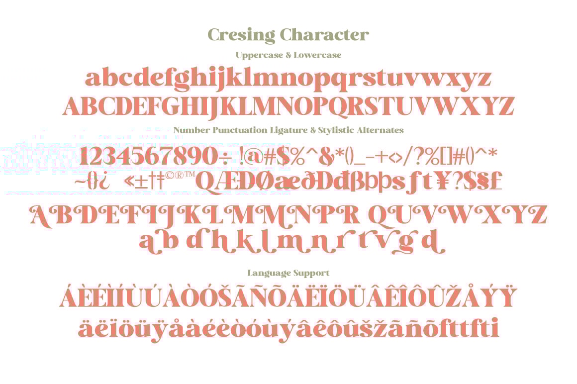 Cresing Font