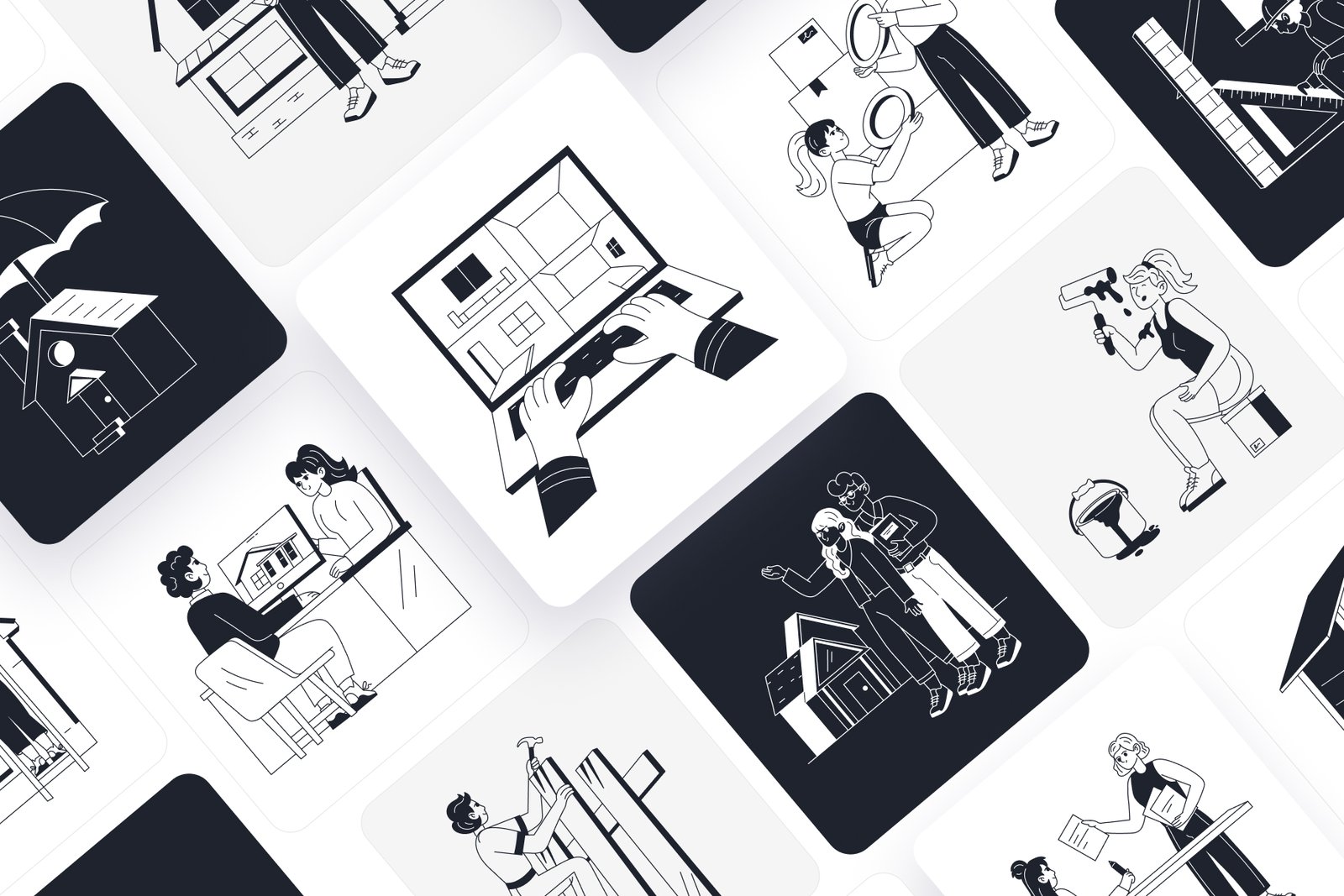 Home Owner Illustration Set