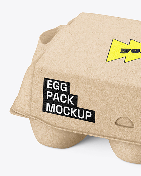 Egg Carton Packaging Mockup