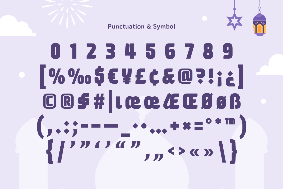 Awesome Ramadan - Modern Arabic Font