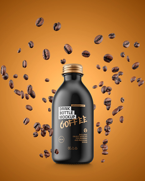 Matte Drink Bottle Mockup