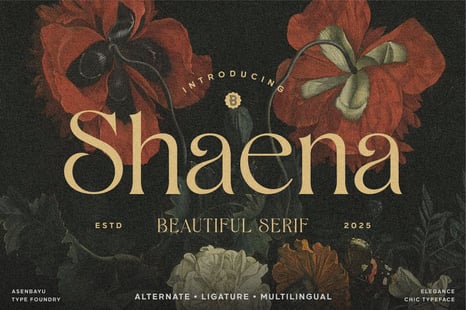 Shaena - Beautiful Serif - Magazine font