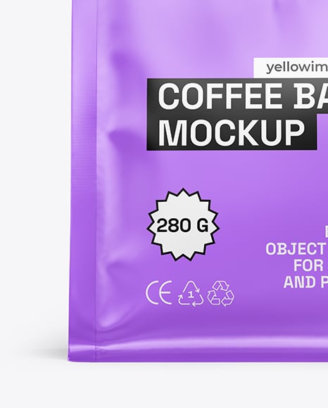 Matte Coffee Package Mockup