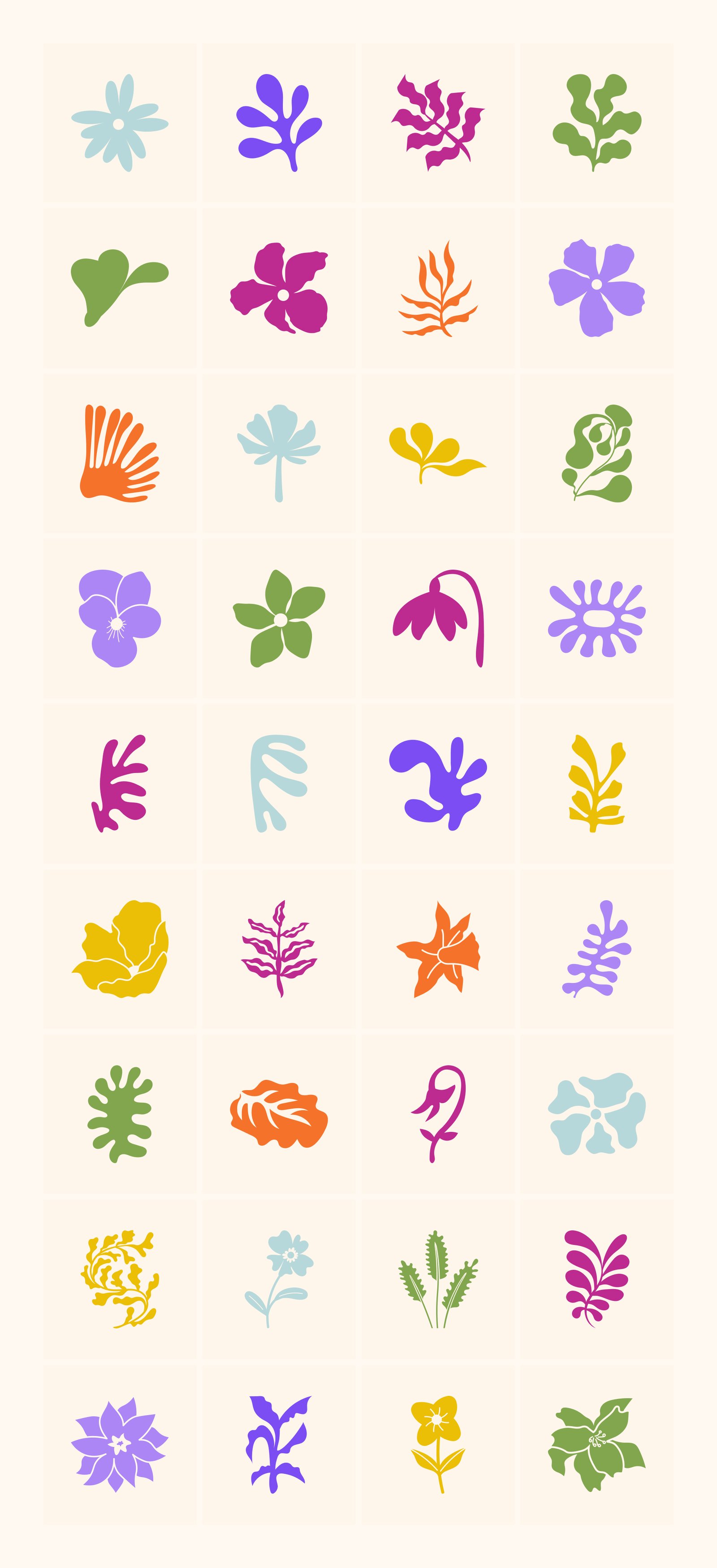 Botanical and Flower Vector Set