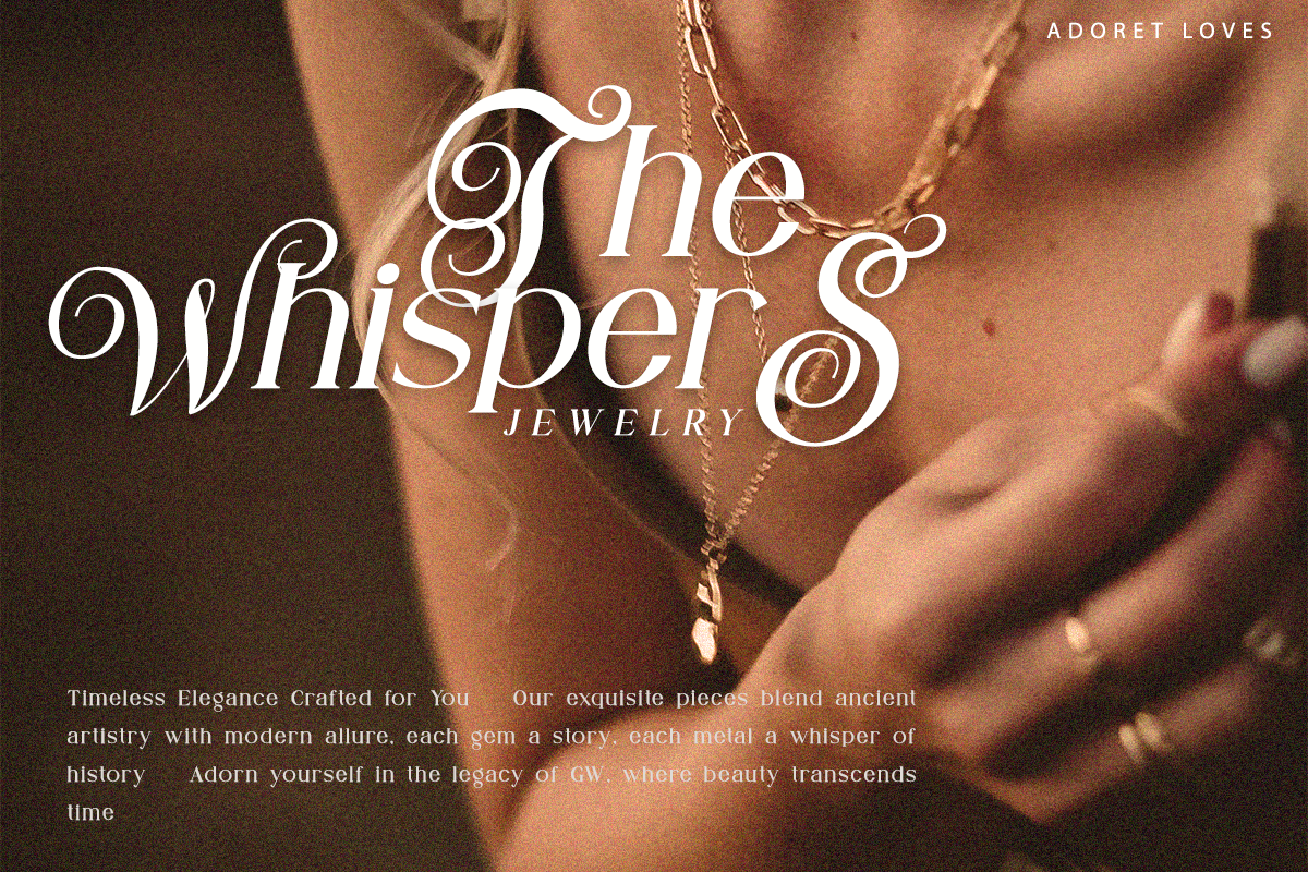 Adoret Loves - Luxury Serif Font