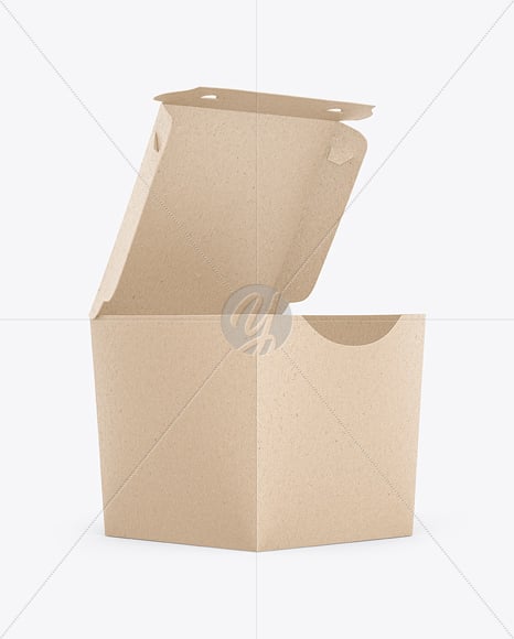 Kraft Paper Food Box Mockup