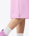 Pair of UGG Boots on Woman's Legs with Dress Mockup