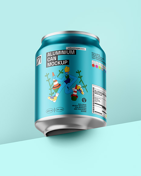 Aluminium Drink Can Mockup
