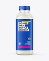 Square Milk Bottle Mockup