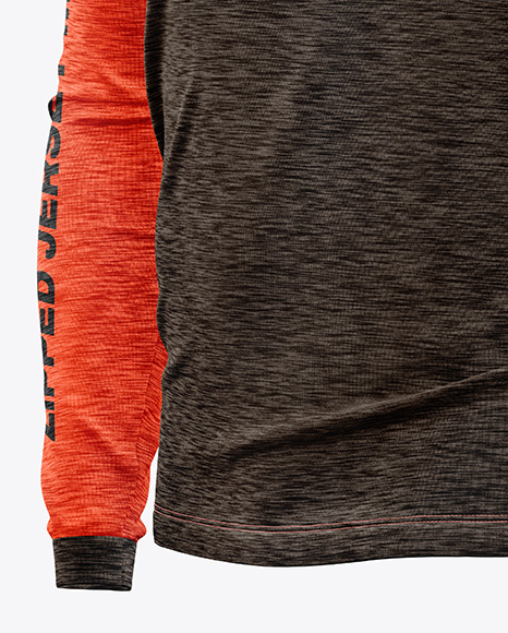 Melange Jersey Mockup - Half Side View