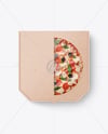 Kraft Paper Pizza Box Mockup