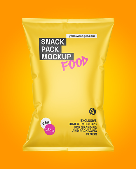 Matte Snack Pack Mockup